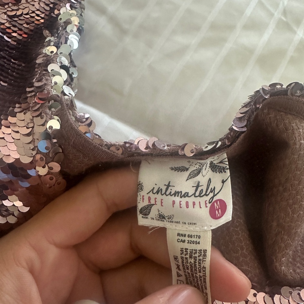 Intimately Free People Swining Sequin Surplice Cami - Picture 8 of 10